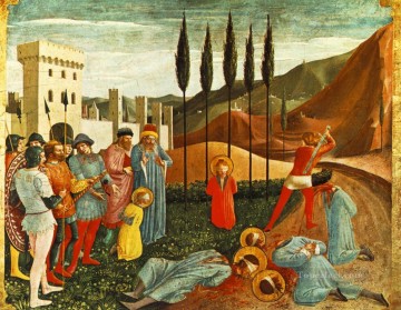  angel - Decapitación de San Cosme y San Damián Renacimiento Fra Angelico